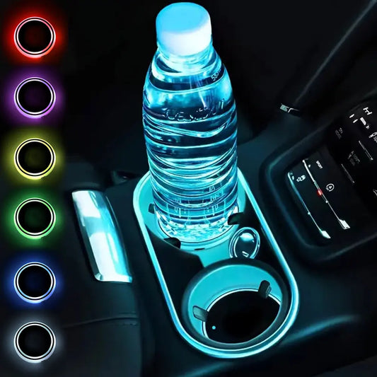 LED Car Cup Holder Lights